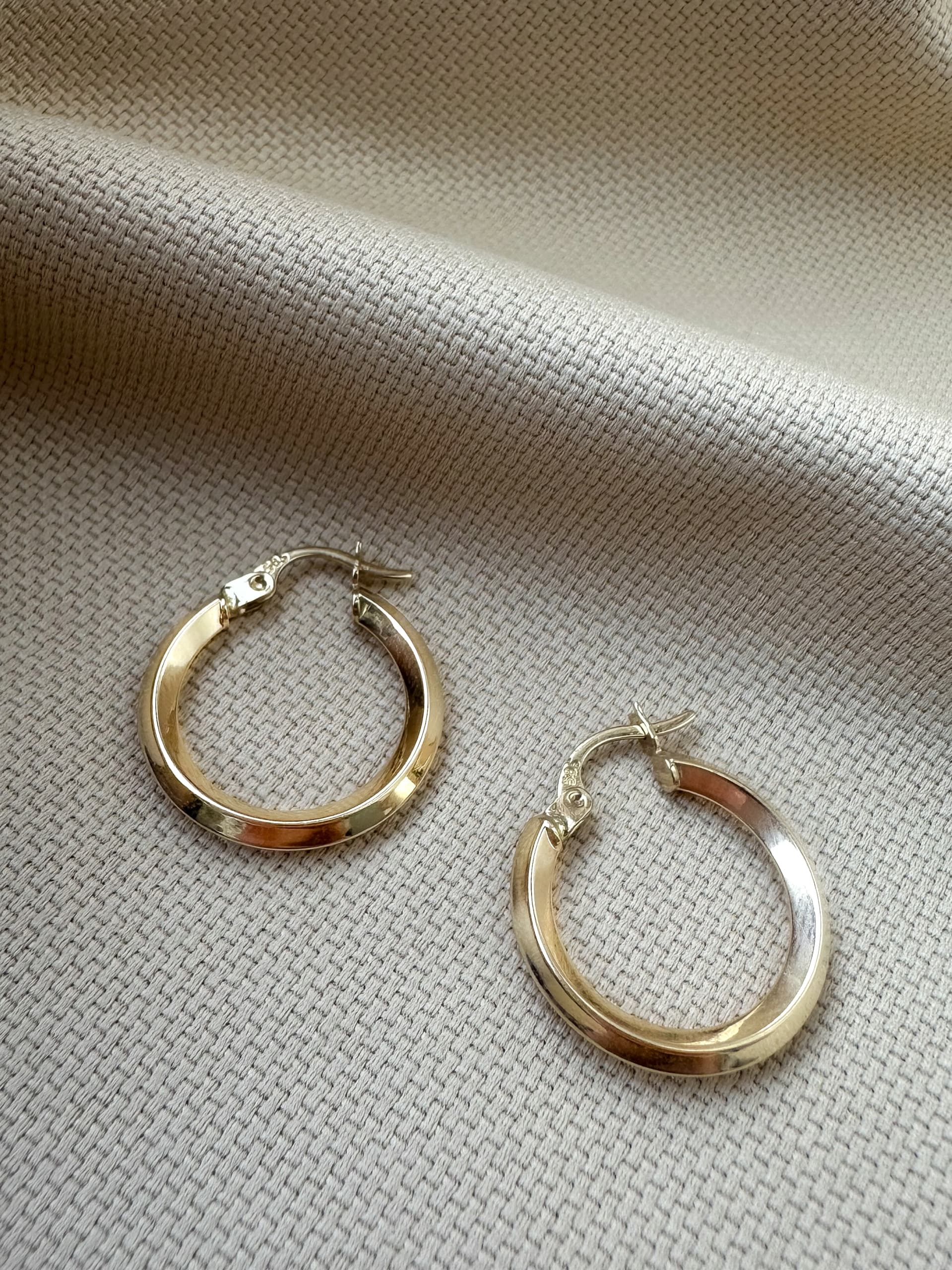 Złote kolczyki 585 KÓŁKA