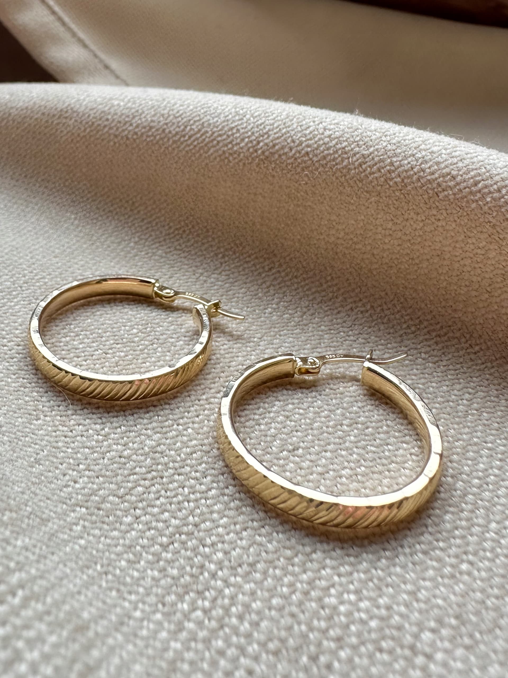 Złote kolczyki 585 KÓŁKA