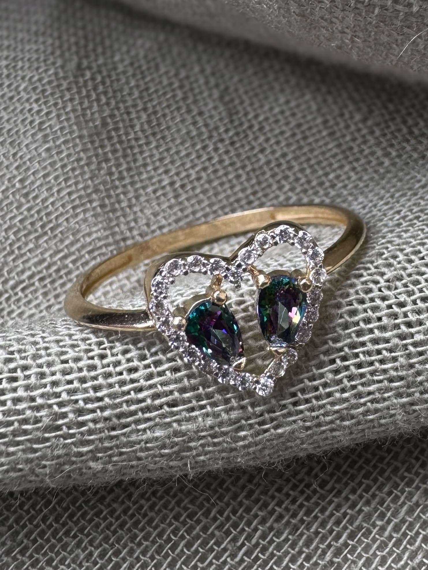 Złoty pierścionek 585 SERCE