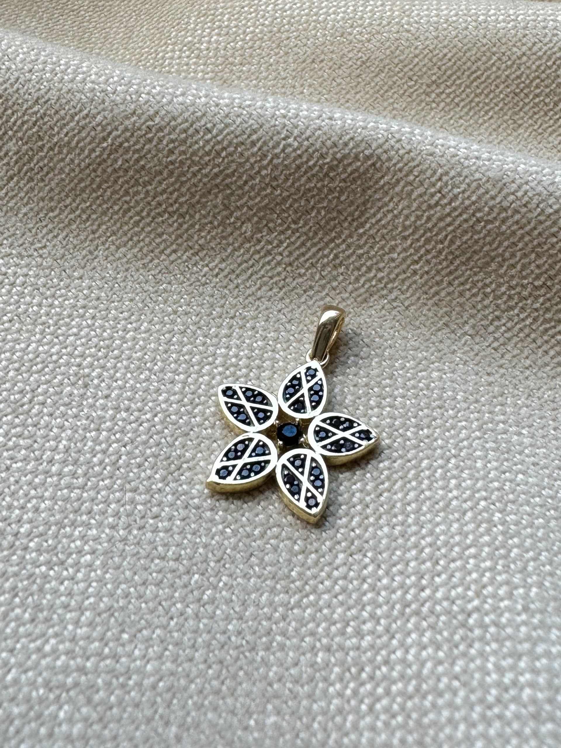 Złota zawieszka próba 585 KWIATEK