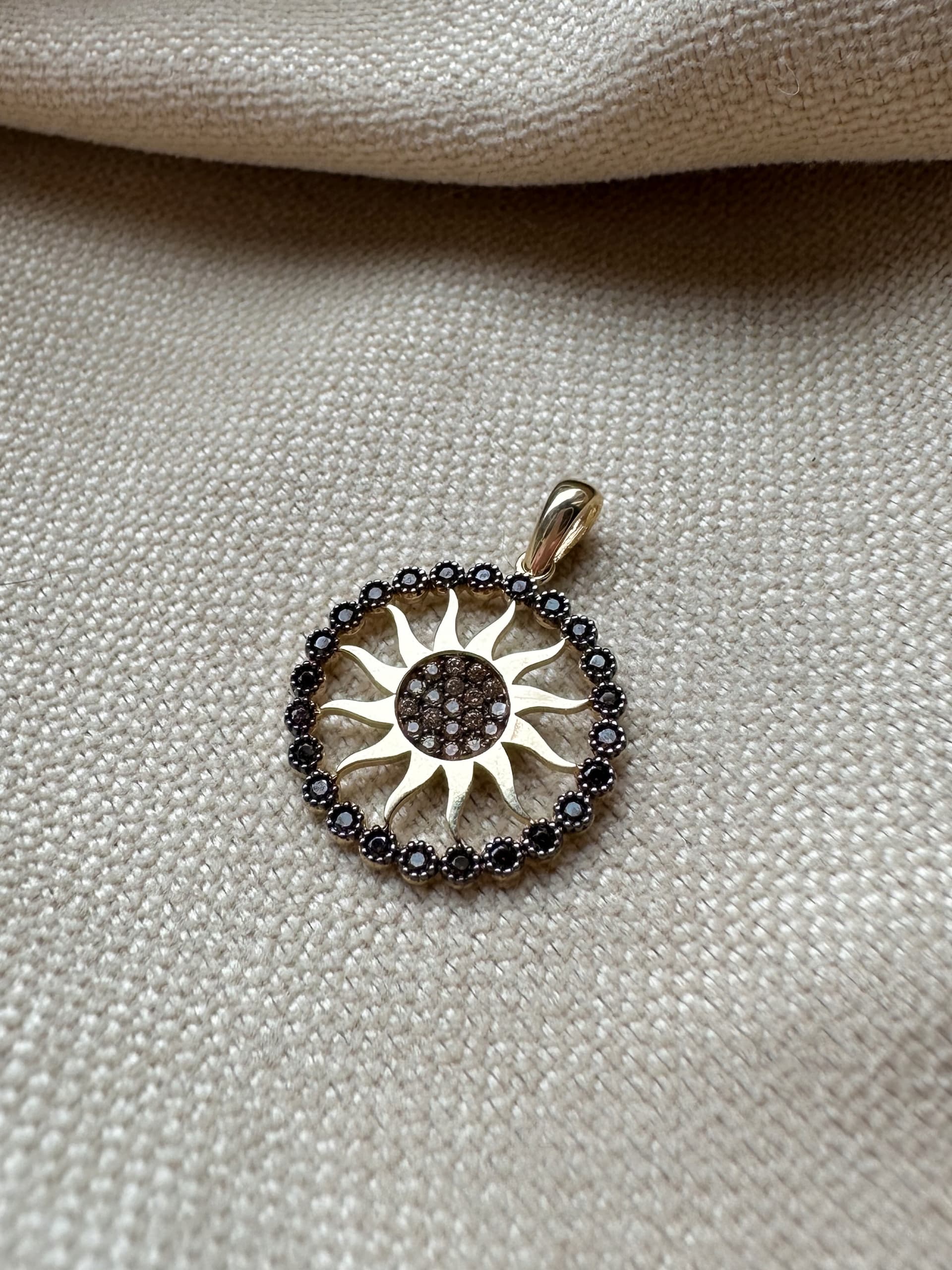 Złota zawieszka próba 585 SŁOŃCE