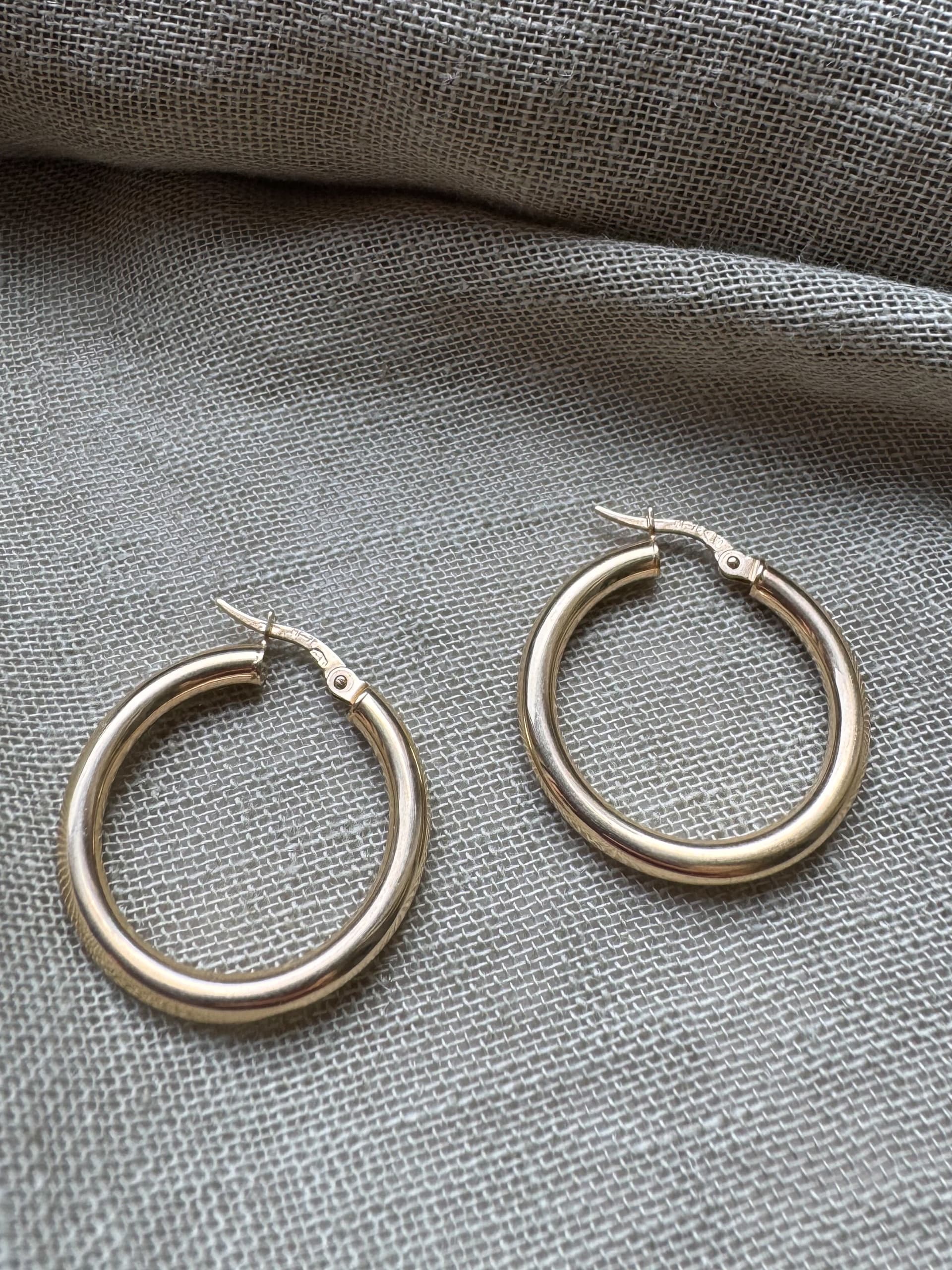 Złote kolczyki 585 KÓŁKA