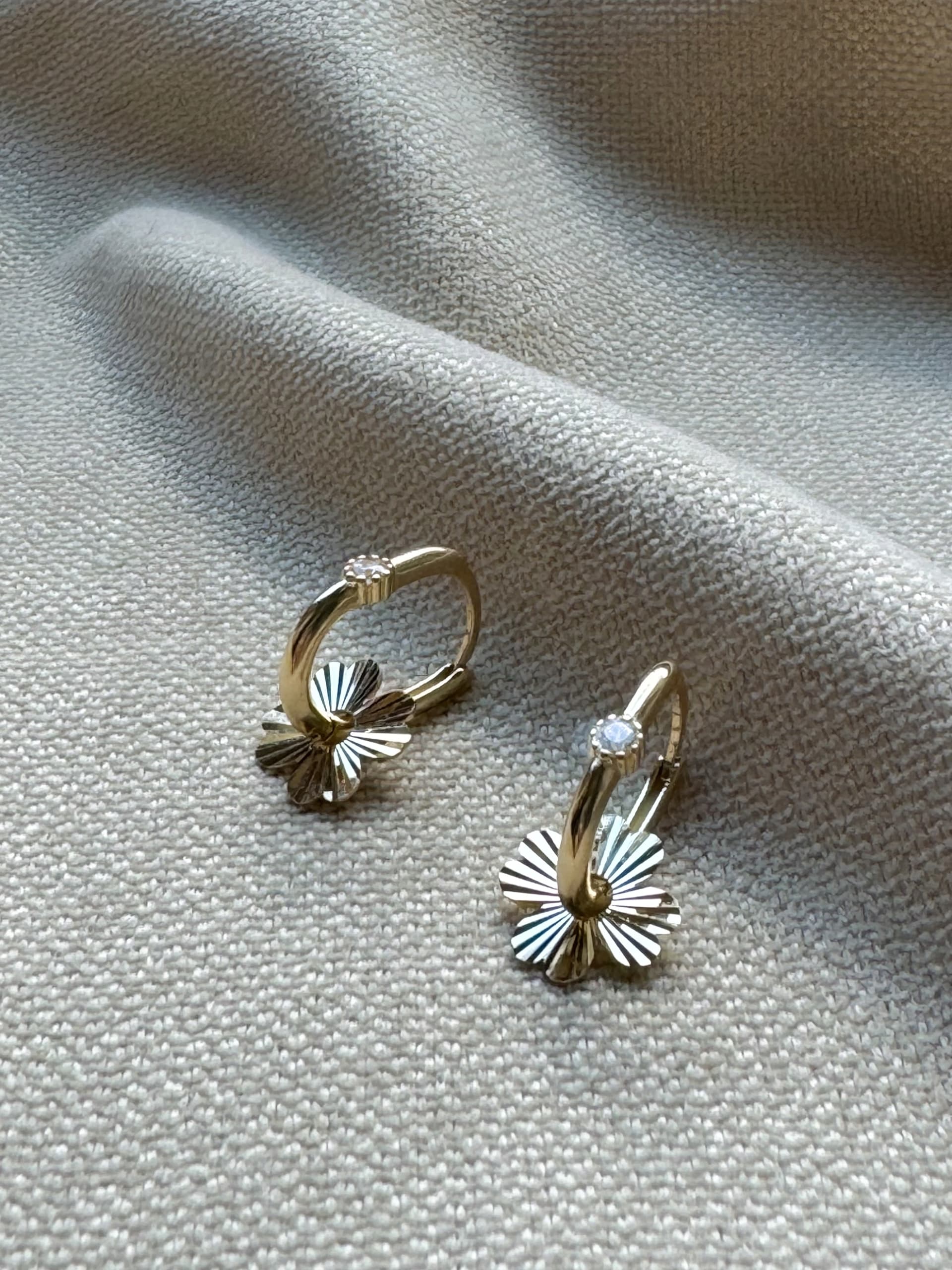 Złote kolczyki 585 OWALNE WISZĄCE